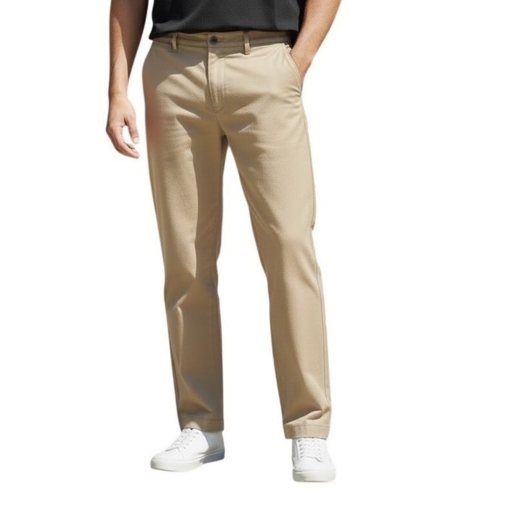 The Perfect Jean NYC Denkaki Slim Thick Khaki Pants 44x28 Stretch Athletic Fit